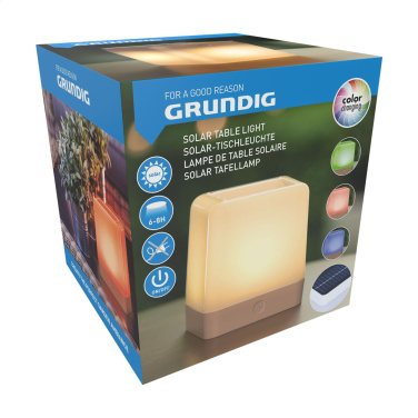 Logo trade promotional products image of: Grundig Lumo Solar Table Lamp