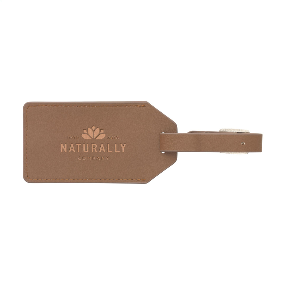 Logotrade corporate gift picture of: Vegan Pineapple Leather Luggage Tag