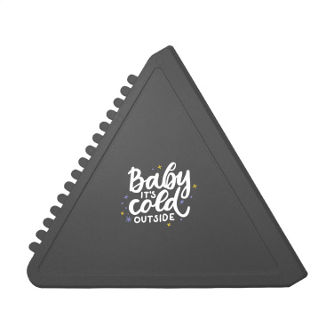 Logo trade corporate gifts image of: Ice Scraper Triangle