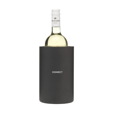 Logotrade promotional giveaway image of: CoolSteel Black wine cooler