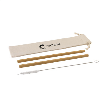 Logotrade promotional product image of: ECO Bamboe Straw Set bamboo straws