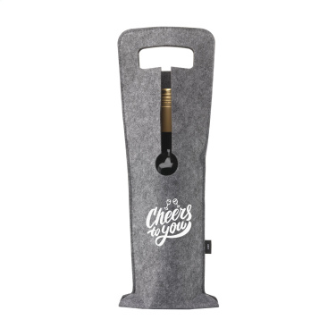 Logo trade corporate gifts image of: Wine Bag-to-Give GRS RPET