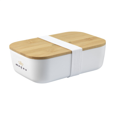 Logo trade promotional giveaways image of: Midori Bamboo Lunchbox