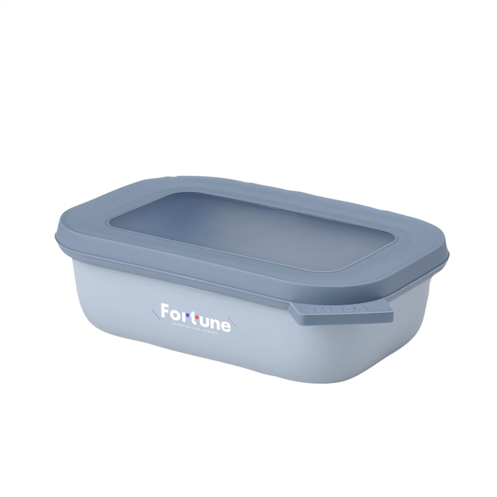 Logotrade promotional products photo of: Mepal Cirqula multi use rectangular bowl 500ml lunchbox