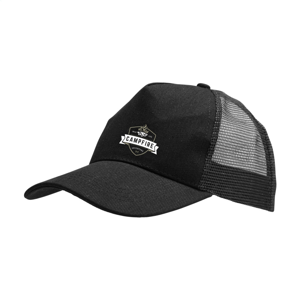 Logo trade promotional gifts image of: Trucker Recycled Cotton cap