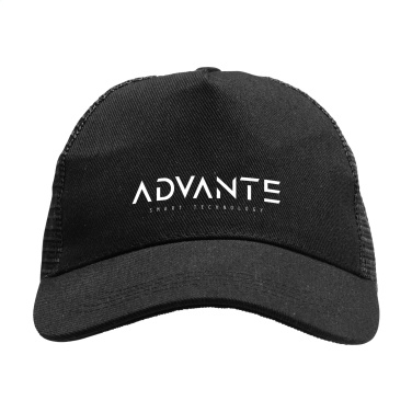 Logo trade promotional merchandise picture of: Trucker Recycled Cotton cap