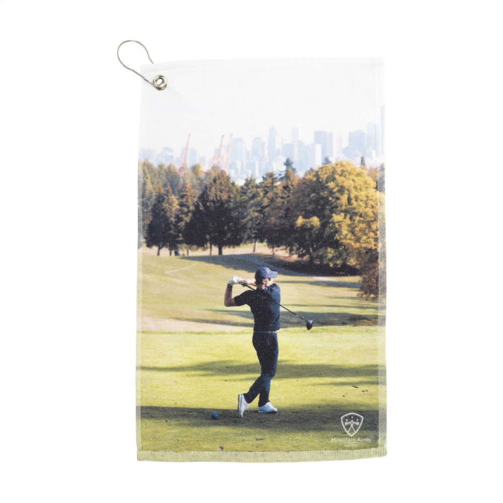 Logo trade promotional item photo of: GolfTowel 400 g/m² 30x50