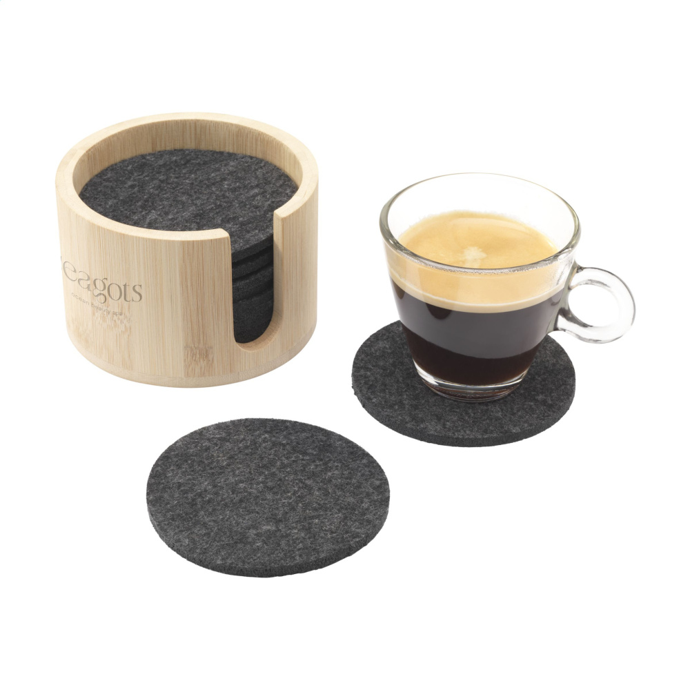 Logo trade advertising products image of: Cody Felt Coaster Set