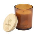 Wooosh Scented Candle Musk Peach, orange