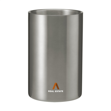 Logo trade corporate gift photo of: CoolSteel RCS Recycled Steel wine cooler