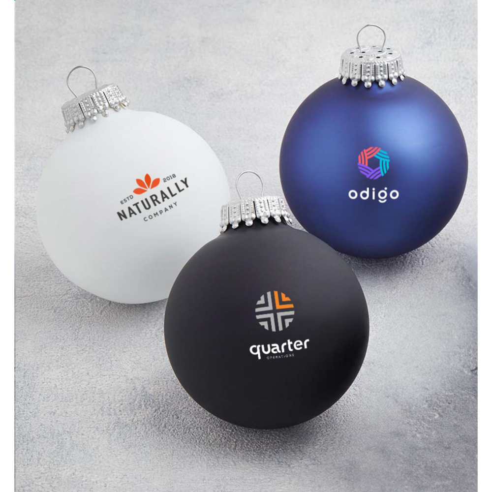 Logotrade promotional giveaway picture of: Christmas Bauble Ø 6 cm - Made in Europe