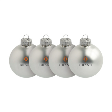 Logotrade promotional gift image of: Christmas Bauble Ø 6 cm - set of 4 - Made in Europe