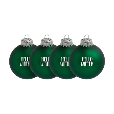 Logo trade corporate gifts picture of: Christmas Bauble Ø 6 cm - set of 4 - Made in Europe