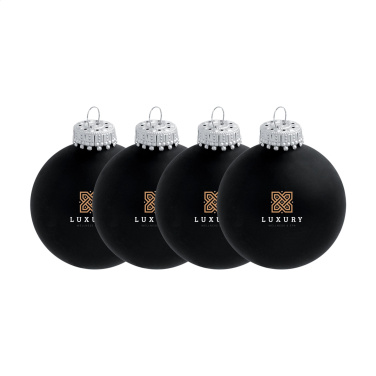 Logotrade promotional item image of: Christmas Bauble Ø 6 cm - set of 4 - Made in Europe