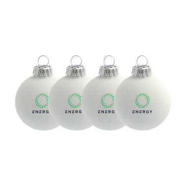 Logo trade promotional giveaways picture of: Christmas Bauble Ø 6 cm - set of 4 - Made in Europe