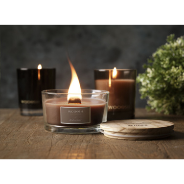 Logotrade promotional giveaway image of: Wooosh Flame Scented Candle Dark Amber