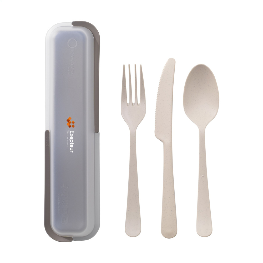 Logotrade business gift image of: Outdoor 3-piece Cutlery Set