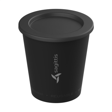 Logo trade promotional gifts image of: Drinking Cup Bio-Based Lid 200 ml