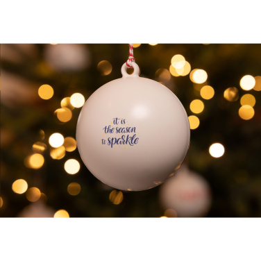 Logo trade promotional product photo of: Christmas Bauble Ø 7 cm Recycled PP - Made in Europe