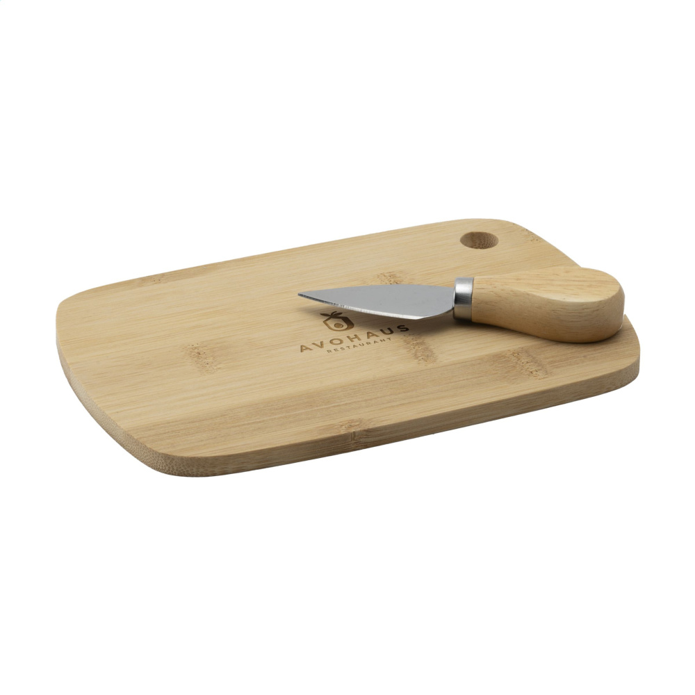 Logotrade promotional item image of: Bamboo Cheese Platter 2-pcs