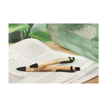 Logo trade promotional items image of: Boston Bamboo pen