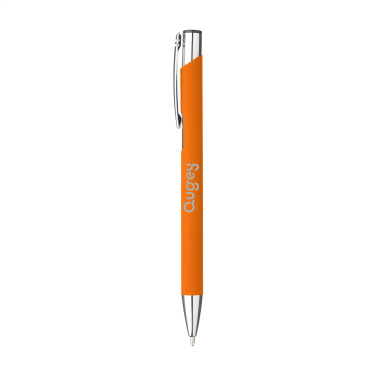 Logo trade advertising product photo of: Ebony Soft Touch pen