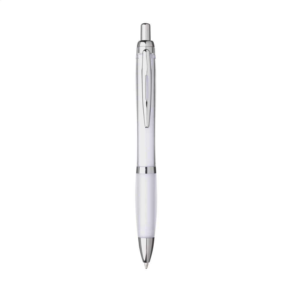 Logo trade promotional merchandise photo of: Athos Solid GRS Recycled ABS pen