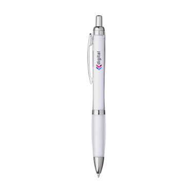 Logo trade promotional merchandise image of: Athos Solid GRS Recycled ABS pen