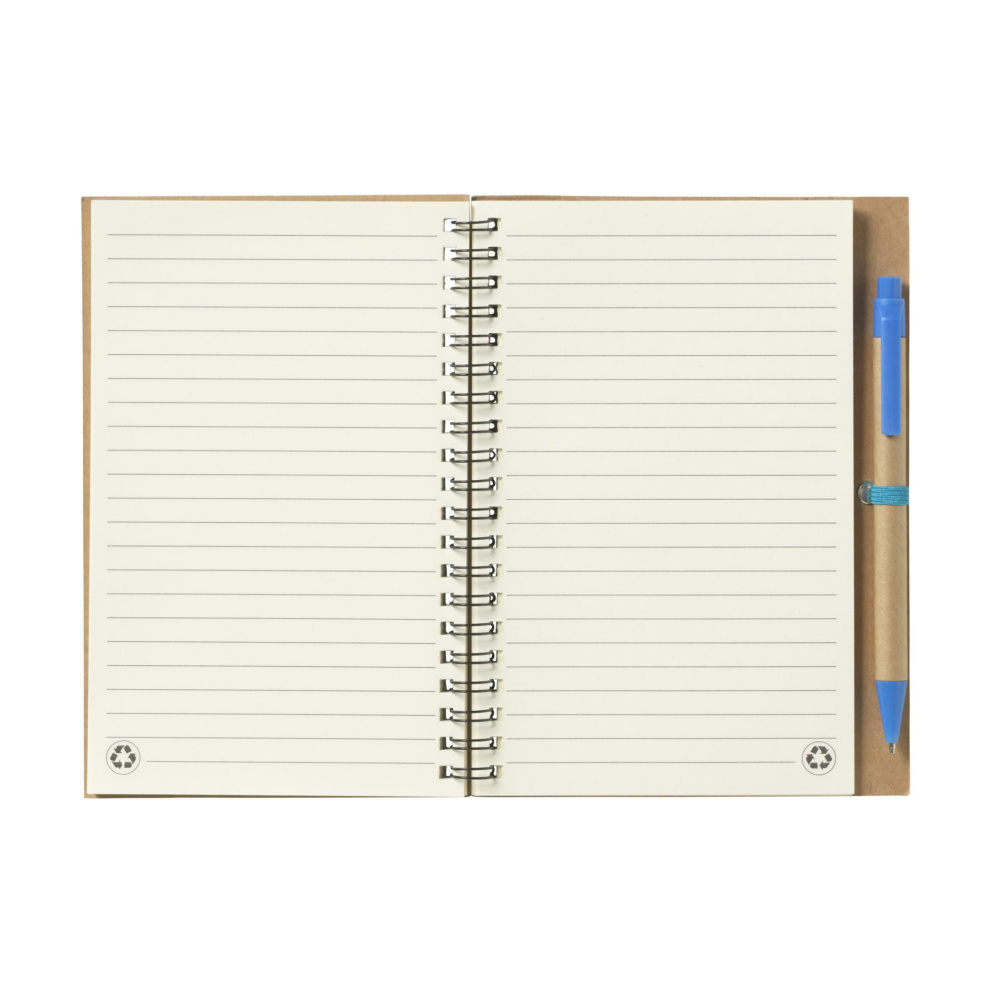 Logo trade corporate gift photo of: Recycle Note-L Paper notebook