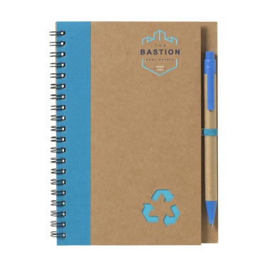 Logo trade promotional giveaways picture of: Recycle Note-L Paper notebook