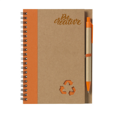 Logo trade business gift photo of: Recycle Note-L Paper notebook