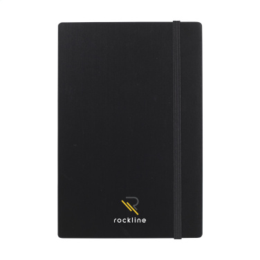 Logo trade promotional items picture of: Bamboo Journal Naked Spine Paper Notebook Black A5