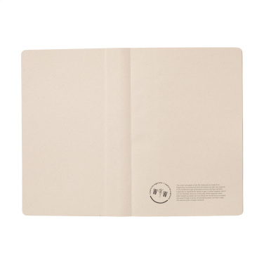 Logo trade promotional merchandise photo of: Sugarcane Paper Notebook A5