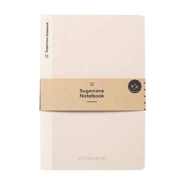 Logo trade promotional merchandise picture of: Sugarcane Paper Notebook A5