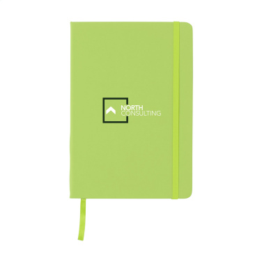 Logo trade promotional merchandise image of: BudgetNote A5 Blanc Paper notebook