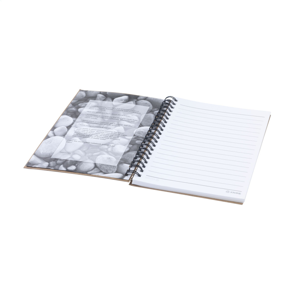 Logo trade promotional giveaways image of: StonePaper Notebook