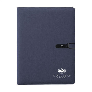 Logo trade business gifts image of: Quest Portfolio RCS RPET A4  document folder