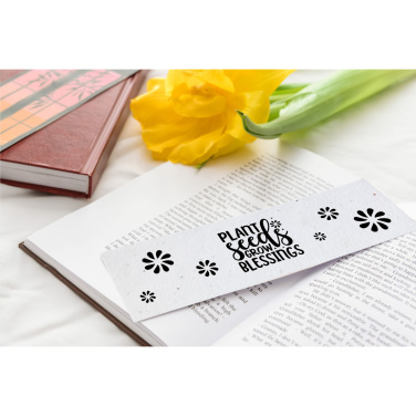 Logo trade promotional merchandise photo of: Seed Paper Bookmark