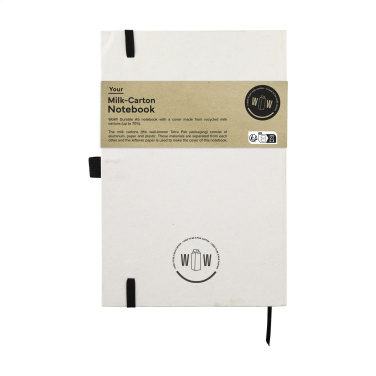 Logo trade promotional gift photo of: Milk-Carton Paper Notebook A5