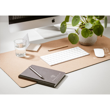 Logo trade promotional merchandise picture of: Faro Cork Deskpad