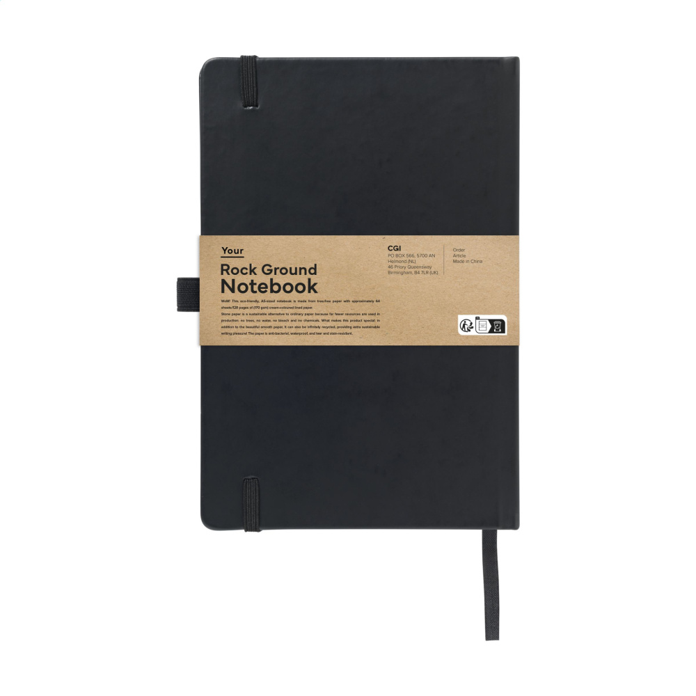 Logo trade promotional items image of: Rock Ground Paper Notebook A5