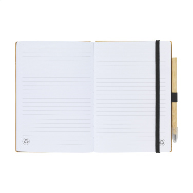 Logotrade promotional merchandise picture of: BambooPlus Paper Notebook A5 - Inkless Pen