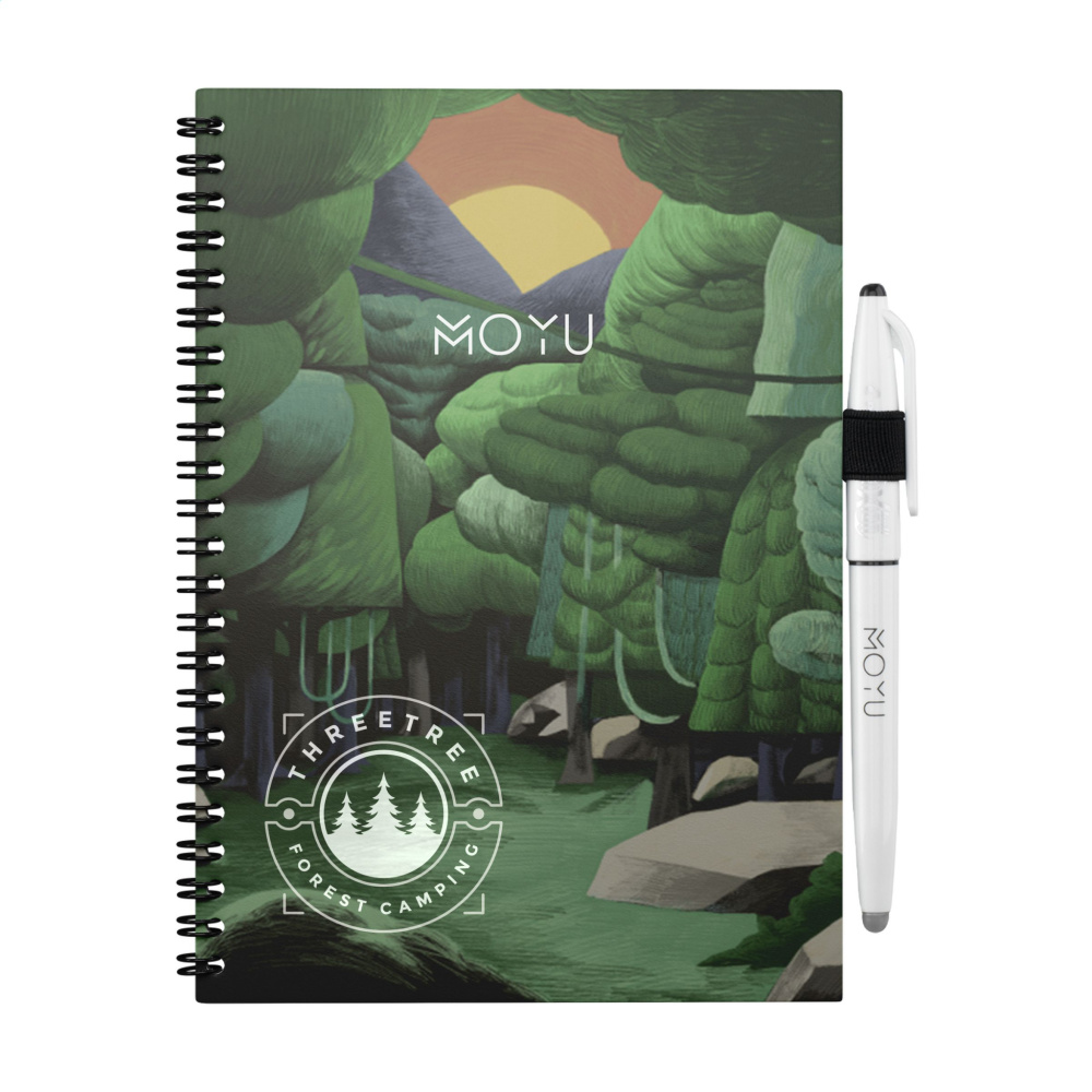 Logotrade promotional giveaway picture of: MOYU Erasable Stone Paper Notebook Custom SoftCover