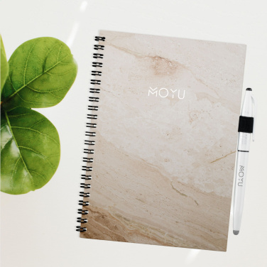 Logo trade promotional gifts image of: MOYU Erasable Stone Paper Notebook Custom SoftCover