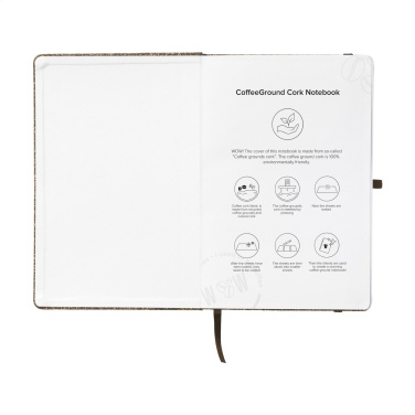 Logotrade promotional giveaway picture of: CoffeeGround Cork Paper Notebook A5