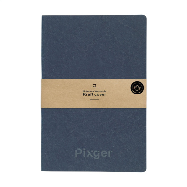 Logo trade business gift photo of: Paper Notebook GRS Washable Kraft Cover A5