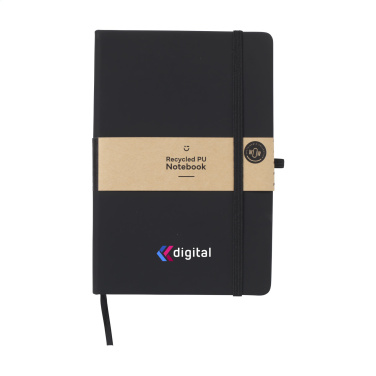 Logo trade corporate gift photo of: Recycled GRS PU Paper Notebook A5