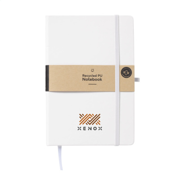 Logo trade promotional items image of: Recycled GRS PU Paper Notebook A5