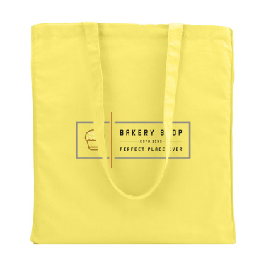 Logo trade promotional giveaways image of: Colour Square Bag (160 g/m²) cotton bag