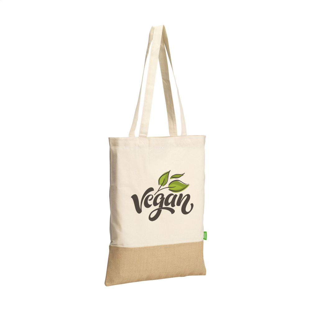 Logo trade promotional items image of: Combi Organic Shopper (160 g/m²) bag